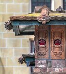 Daken met lampen in terracotta.
<br/>
Marcel Westhoff, 2020-08-01